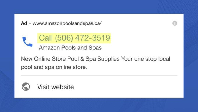 Include your phone number as an ad extension to appeal to mobile users who need to talk to a sales agent ASAP.