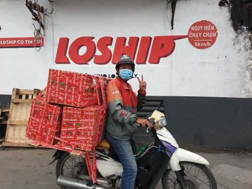 A Loship delivery driver