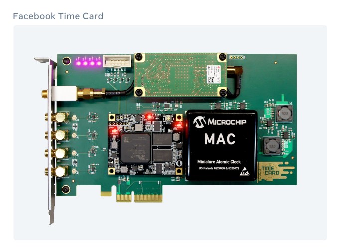 Facebook time keeping PCI card