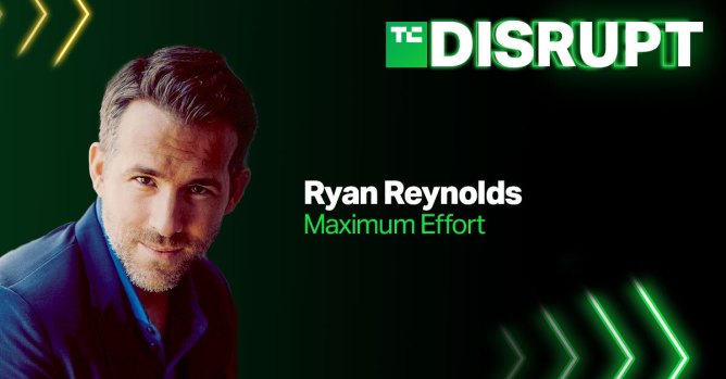 TechCrunch Disrupt Ryan Reynolds