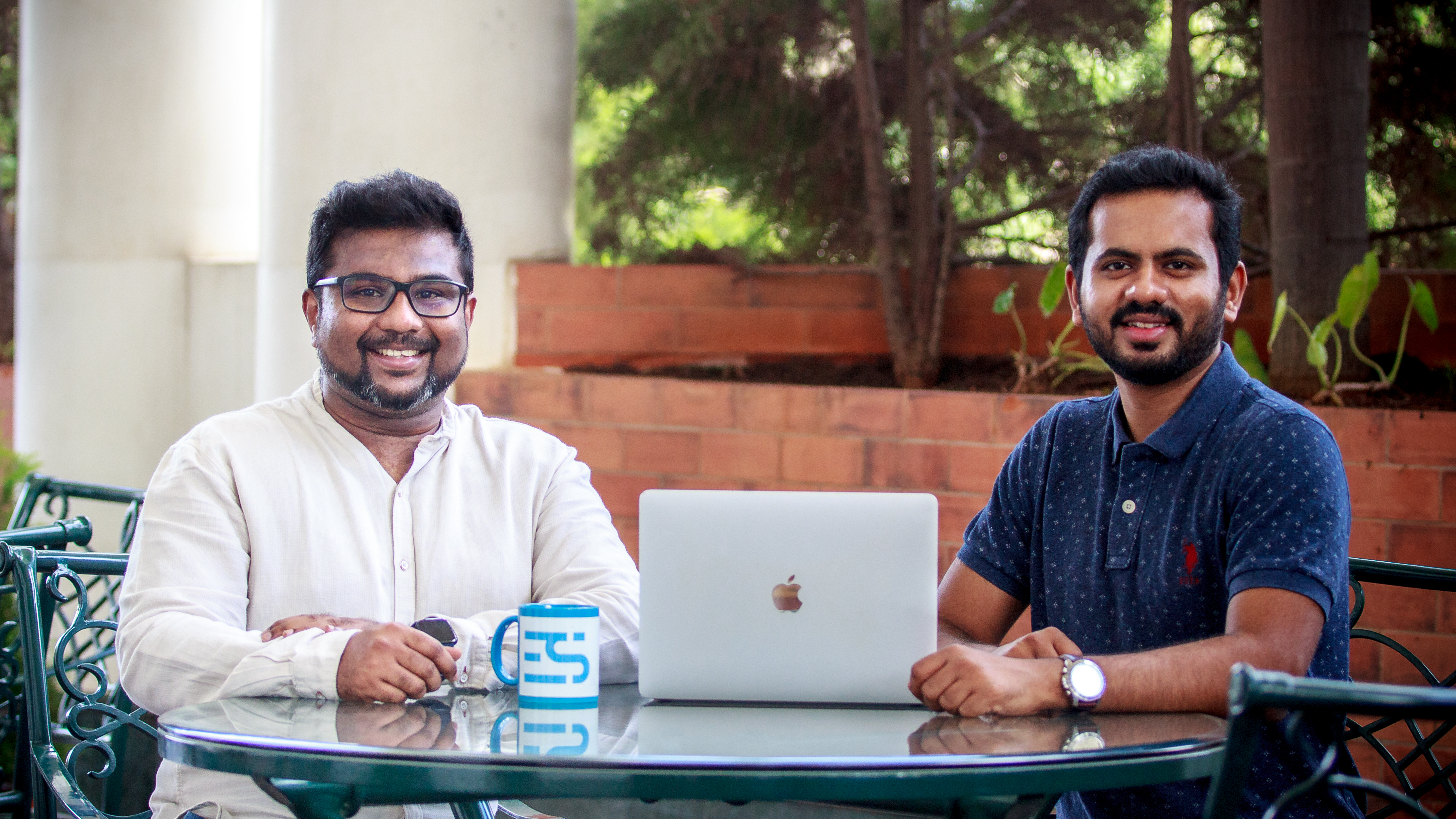 A photo of Everstage founding team Vivek Suriyamoorthy and Siva Rajamani