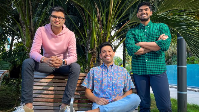 Forward Kitchens team, from left, Raghav Poddar (Co-founder & CEO), Henry Engel (Operations Lead), Vamsi Gadiraju (CTO).