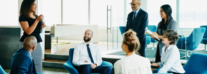 informal office meeting