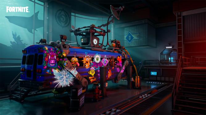 Fortnite battle bus