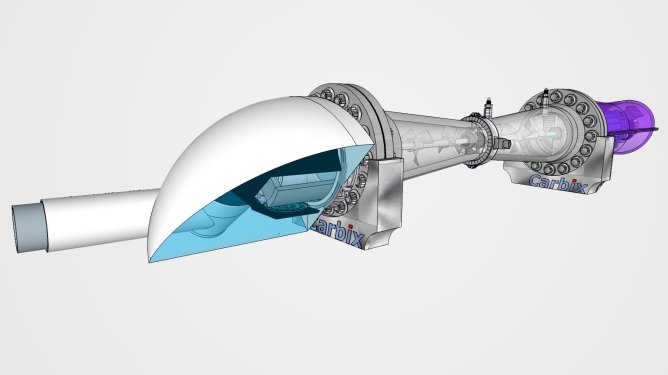 CG render of the Carbix X1 reactor.