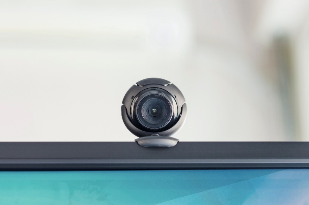 Webcam on the computer monitor