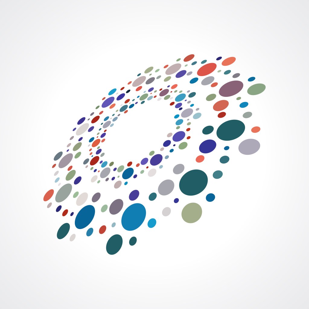 Image of a ring of multicolored dots.