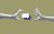 Speech bubbles between two human hands against khaki background.