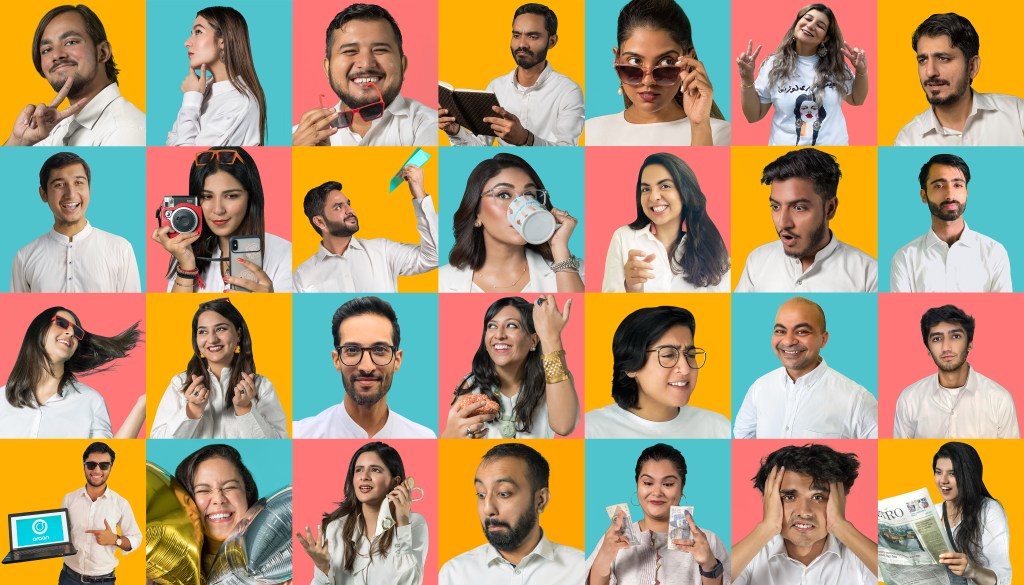 A composite image of fintech Oraan's team