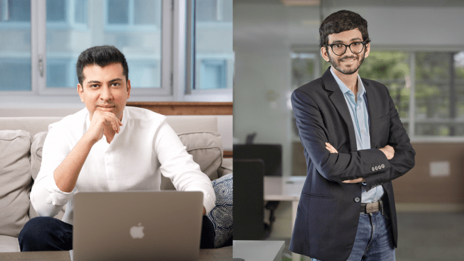 Skit co-founders Sourbah Cupta (L) Akshay Deshraj(R)
