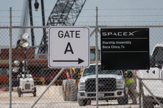Space CEO Elon Musk Boca Chica Starship