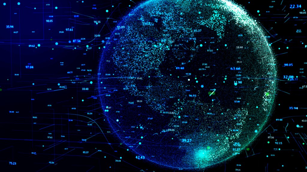 Digital world, conceptual illustration.