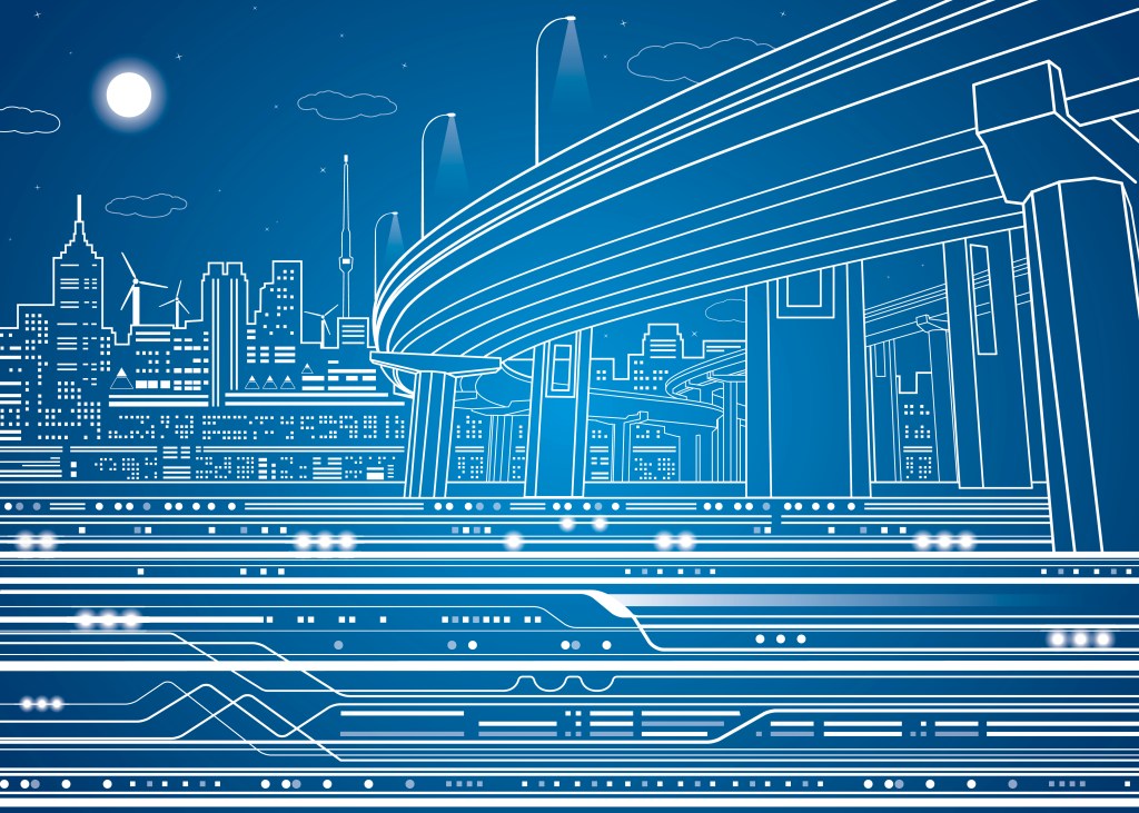 Illustration of an overpass