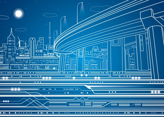Illustration of an overpass
