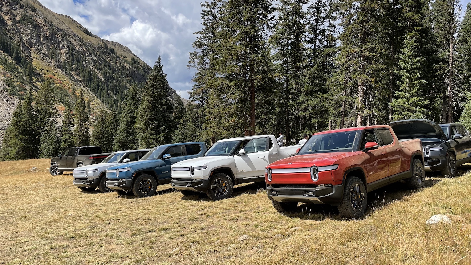 Rivian R1T electric trucks IPO