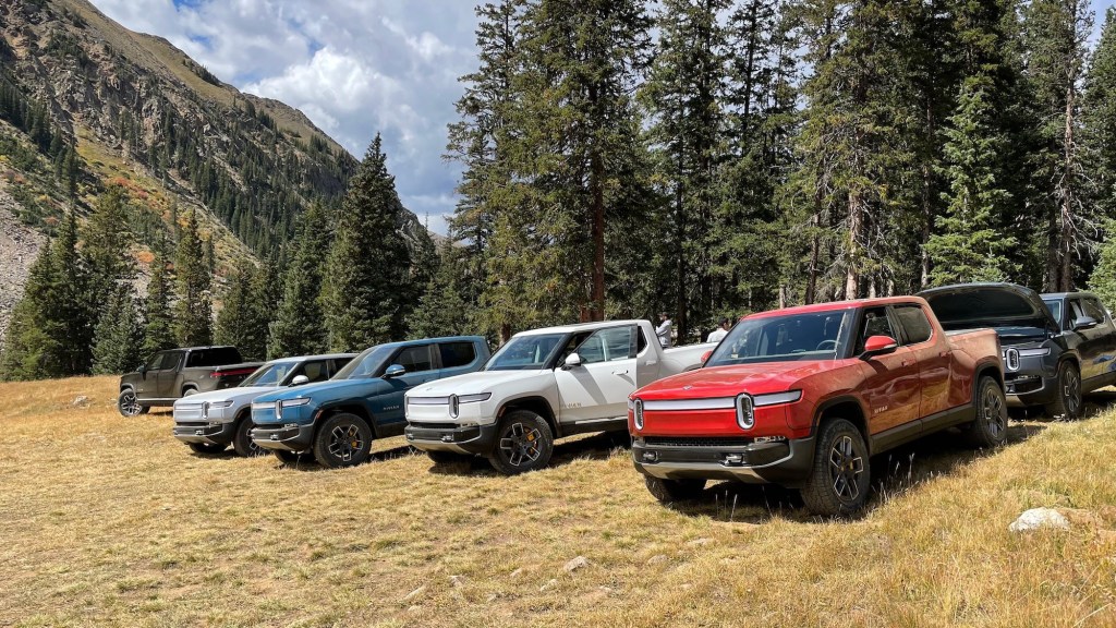 Rivian R1T electric trucks IPO