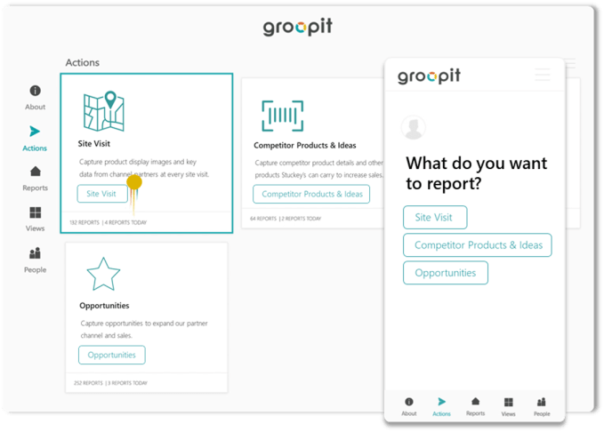 Groopit data gathering example