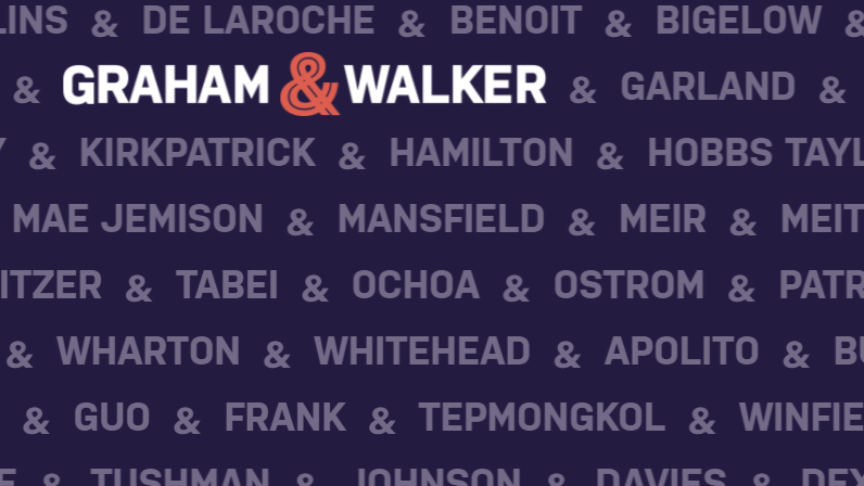 Screenshot of the Graham & Walker website countdown page