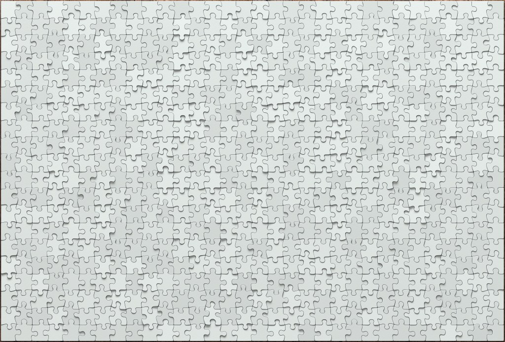 Image of a blank jigsaw puzzle.