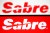 In this photo illustration, Sabre Corporation logo of a travel technology company is seen on a smartphone and a pc screen.