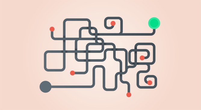 Image of a labyrinth to represent mistakes.