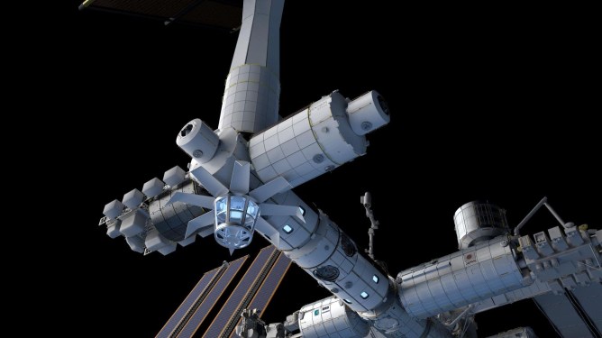 Render of the Axiom Station