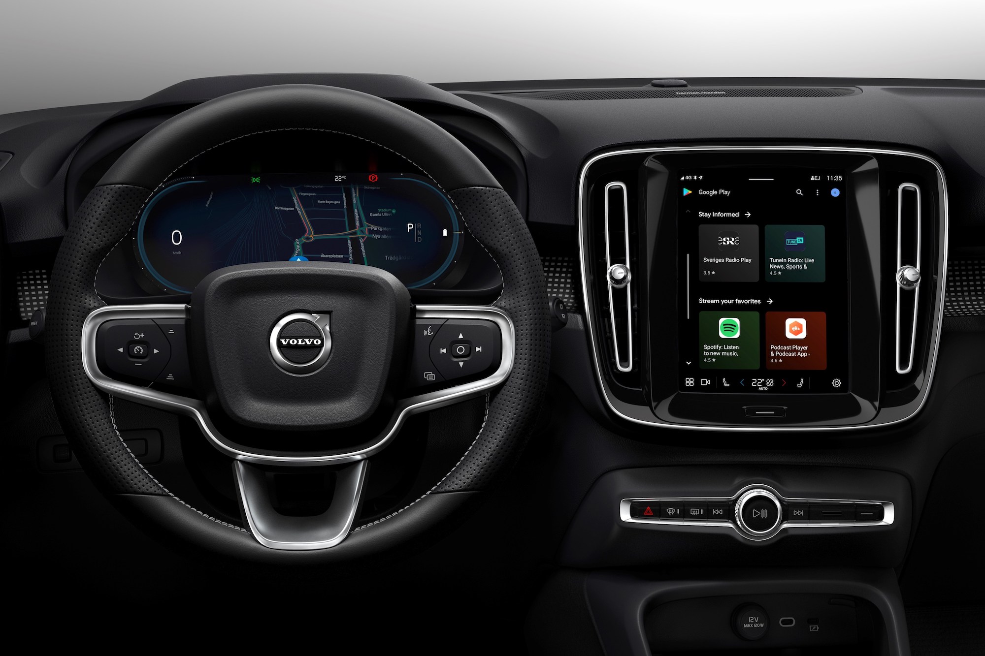 Fully electric Volvo XC40 introduces brand new infotainment system