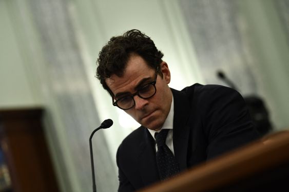 Instagram CEO Adam Mosseri testifies at a US Senate hearing in Washington, DC, on December 8, 2021. - Mosseri appeared before Congress after press reports based on leaked internal research showed the photo-sharing app could harm its young users. Mosseri's testimony comes as the social media networks under Facebook parent Meta battle a crisis sparked by the company's own documents, and which have rekindled a years-old US push for regulation. (Photo by BRENDAN SMIALOWSKI/AFP via Getty Images)