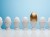 Golden egg in egg cup