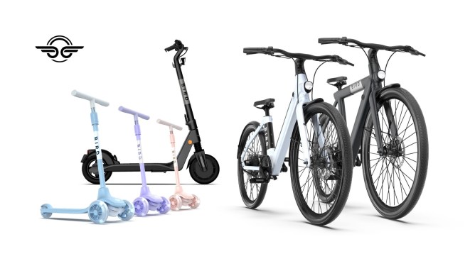 Bird micromobility suite includes bird bike and new bird flex e-scooter and birdie glow kick scooter for kids