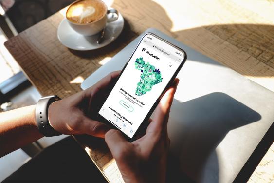 Finclusion app on a smartphone