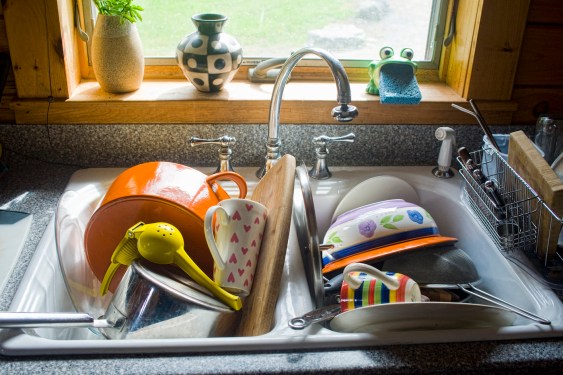 Sink Full of Dirty Dishes