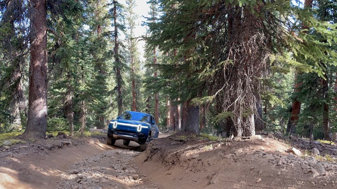 Rivian electric vehicle production