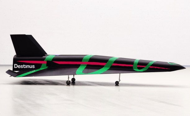 Prototype aircraft Jungfrau in a hangar.