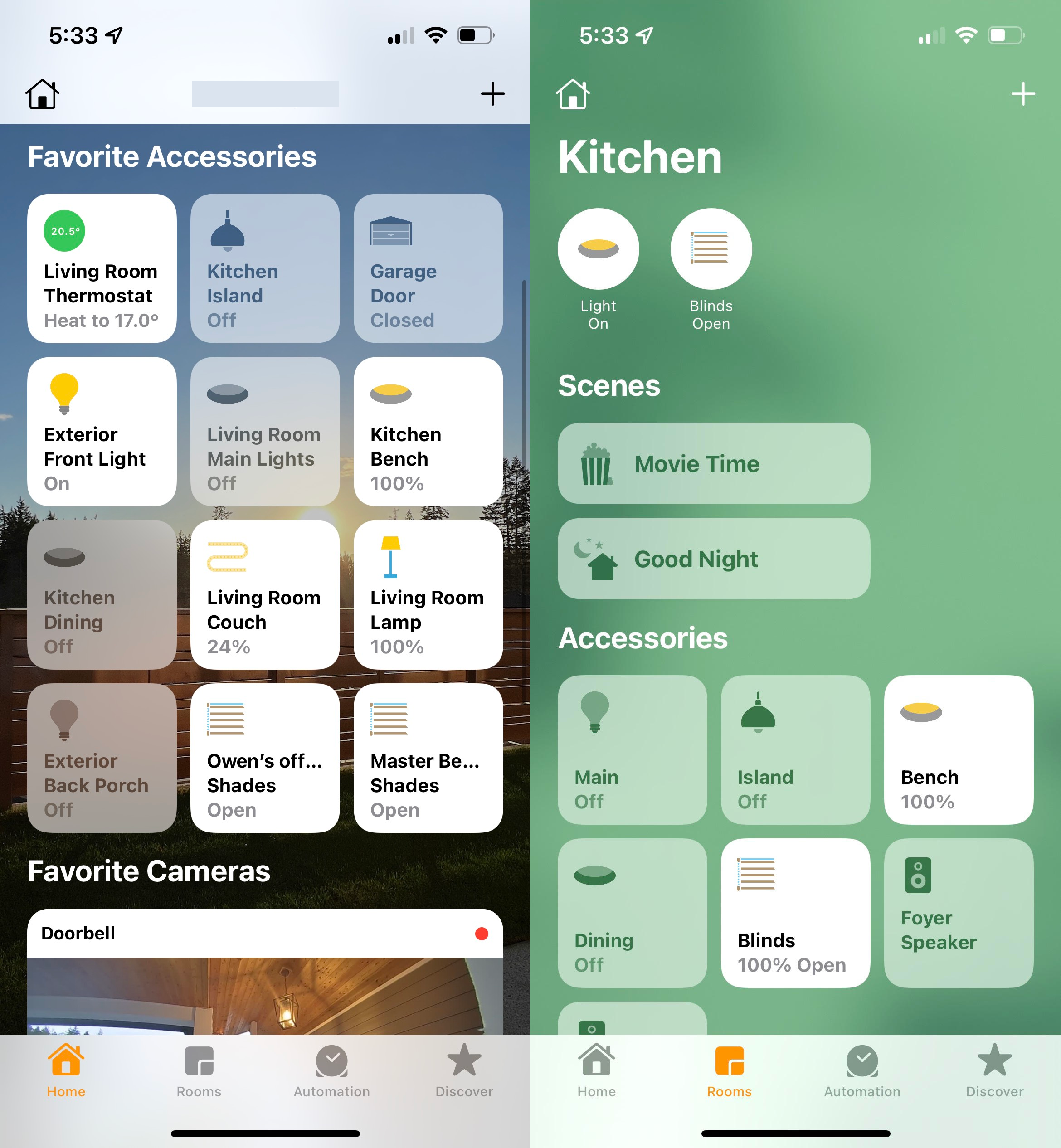 Owen's HomeKit setup 