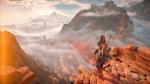 Main character Aloy looks out over a landscape in Horizon: Forbidden West