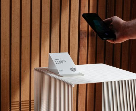 A Minoan Experience QR code that lets customers order an item in a hotel room or AirBnB