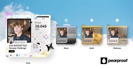 Pearproof promo image that shows how an NFT gains value
