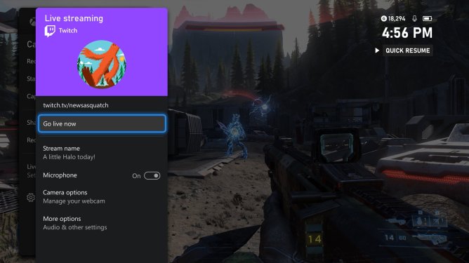 Twitch integration on Xbox
