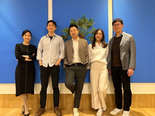 Left to right: Sunju Yook (CFO), Insong Kim (COO), Matthew Shampine (CEO), Suzie Lee (Chief Revenue Officer), Taejoon Kim (Chief Data Officer)