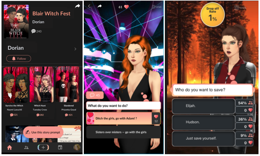 Screenshots from Dorian