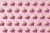 Little pink ceramic piggy bank pattern on pink background. Concept of saving money, savings.