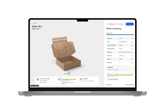 Sourceful's packaging design optimization interface