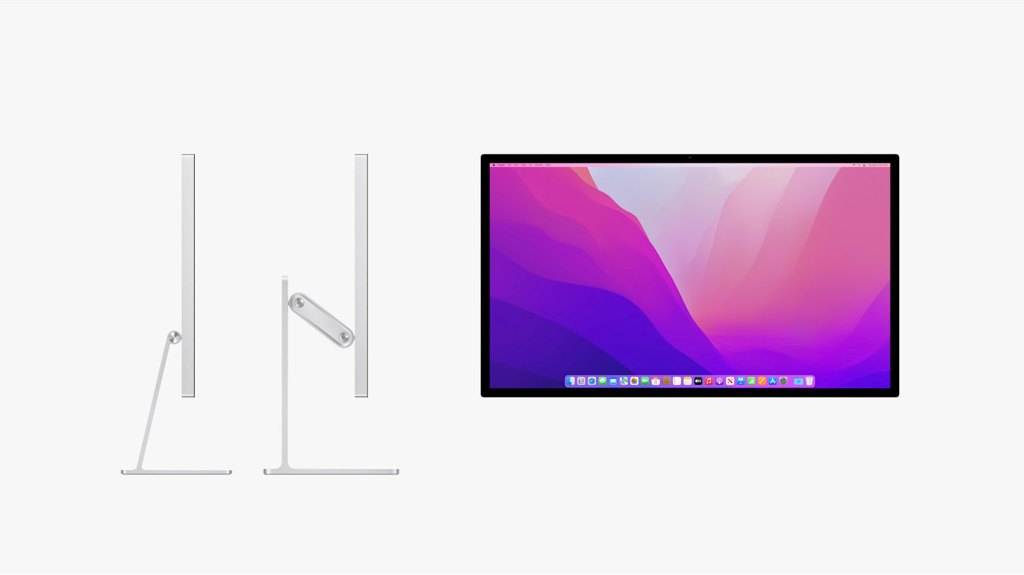 three views of Apple Studio Display
