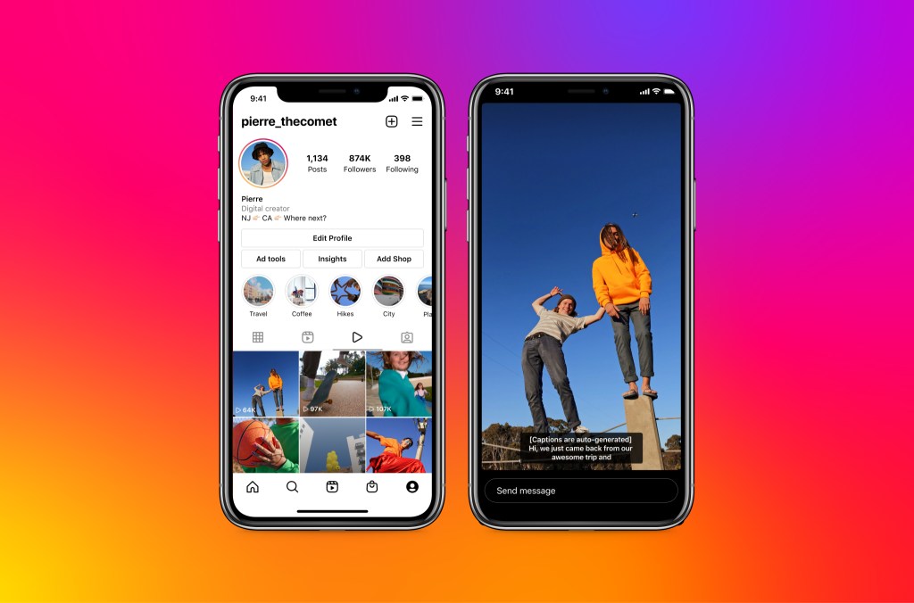 Instagram auto captions