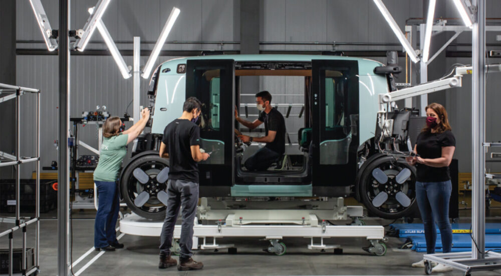 zoox engineers building purpose built autonomous vehicle