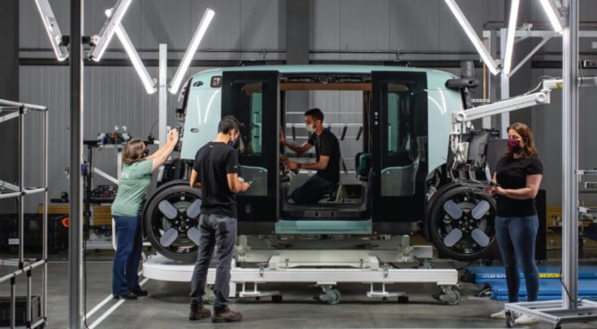zoox engineers building purpose built autonomous vehicle