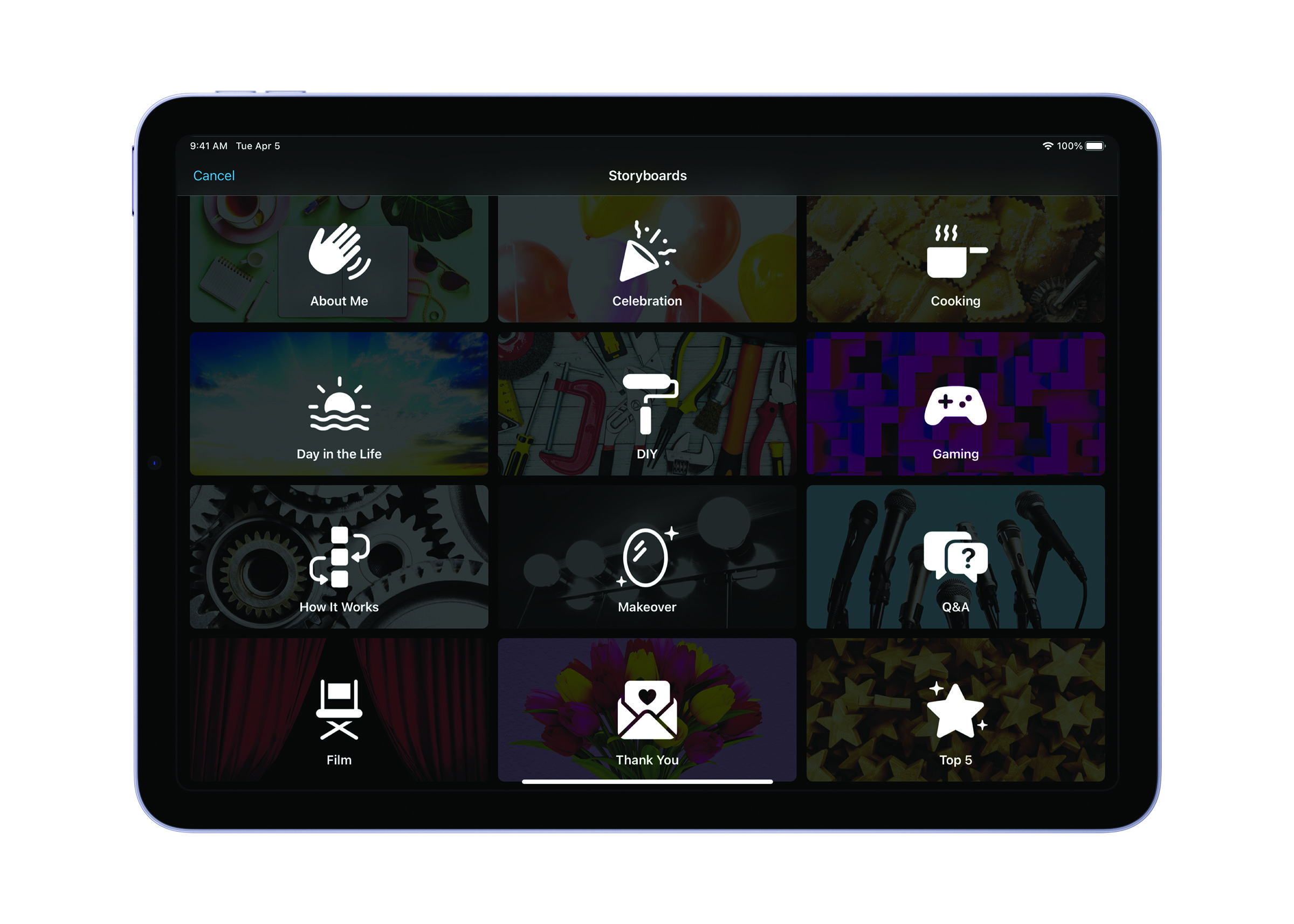 Screenshot of iMovie 3.0 on iOS and iPadOS