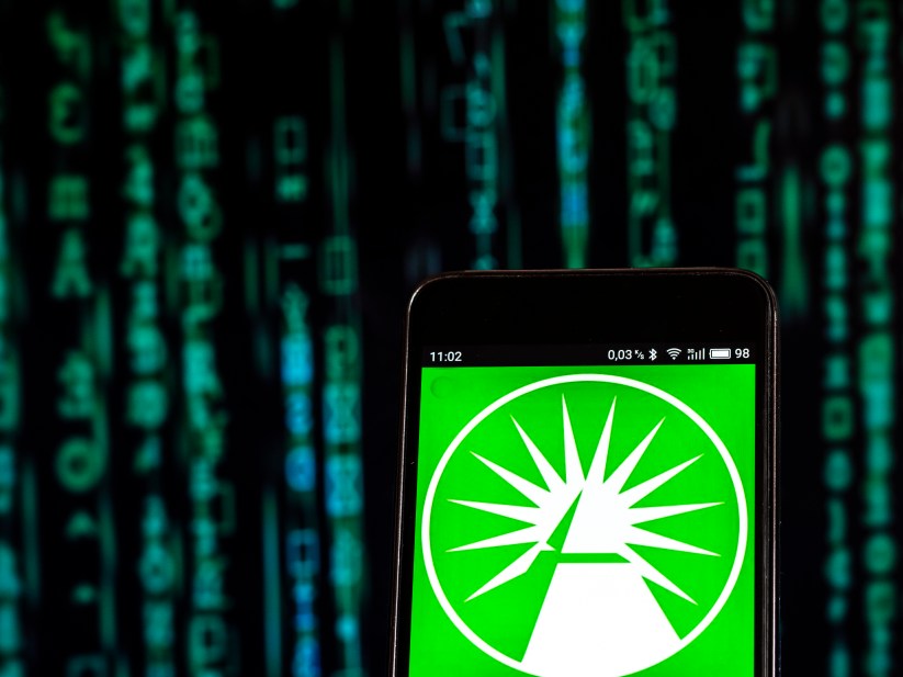 Fidelity Investments Financial services company logo seen