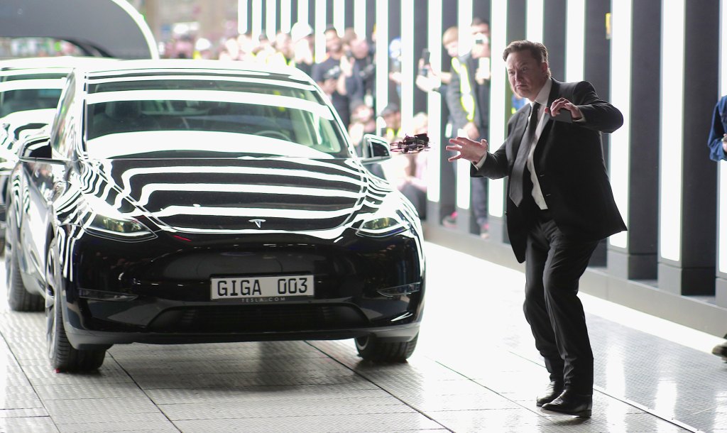 Elon Musk at Gruenheide Gigafactory opening